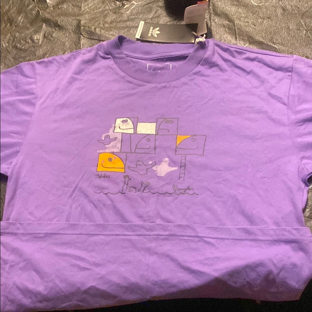 adidas Purple Graphic Blouse